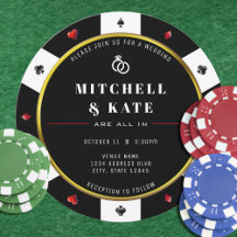 Poker Chip alla i Bröllop