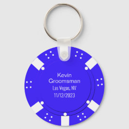 Poker Chip Casino Thabel Wedding Favor Nyckelring