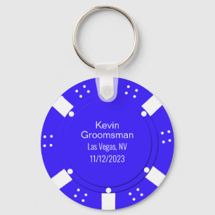Poker Chip Casino Thabel Wedding Favor Nyckelring