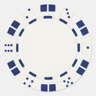 poker chip-dekal runt klistermärke
