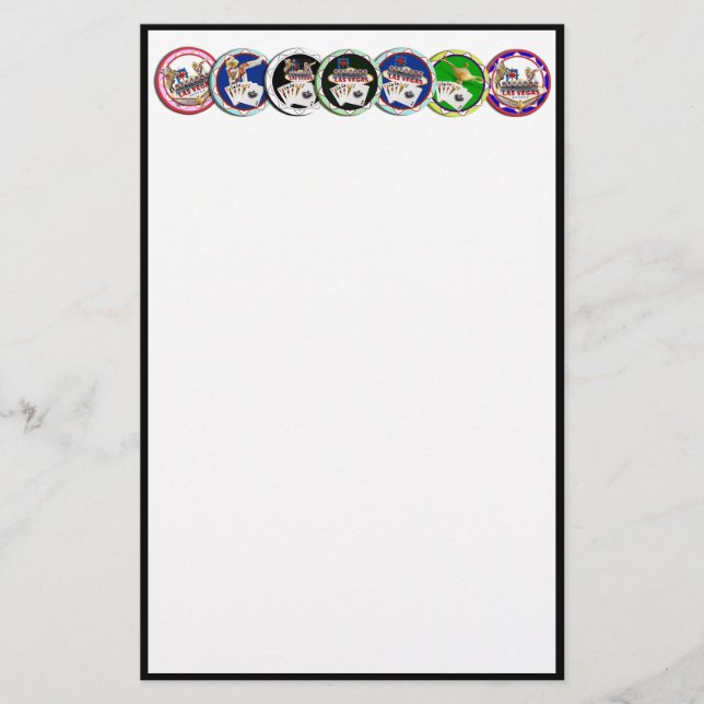 Poker Chip Galore Brevpapper (Framsida)