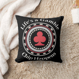 Poker Chip Kudde