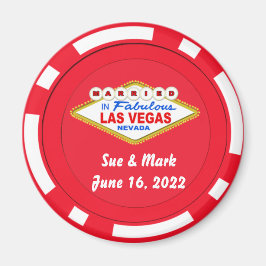 Poker Chip Magnet, gift i Las Vegas 2022 Magnet