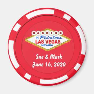 Poker Chip Magnet, gift i Las Vegas Magnet