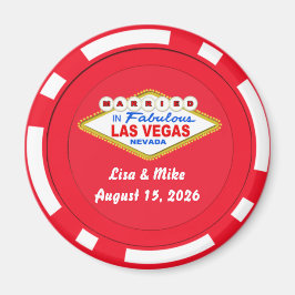 Poker Chip Magnet Gifta i Las Vegas