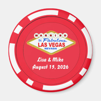 Poker Chip Magnet Gifta i Las Vegas