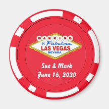 Poker Chip Magnet Gifta i Las Vegas