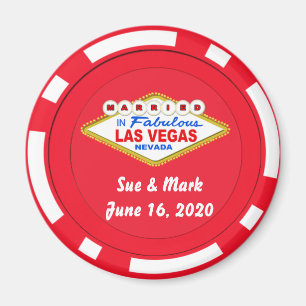 Poker Chip Magnet Gifta i Las Vegas
