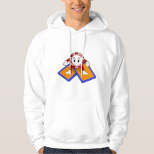 Poker chip med bokkort hoodie
