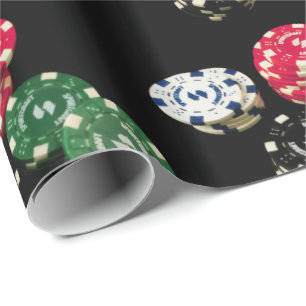 Poker Chip Mönster Presentpapper