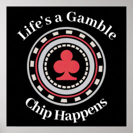 Poker Chip Poster