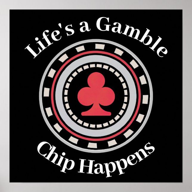 Poker Chip Poster (Framsidan)