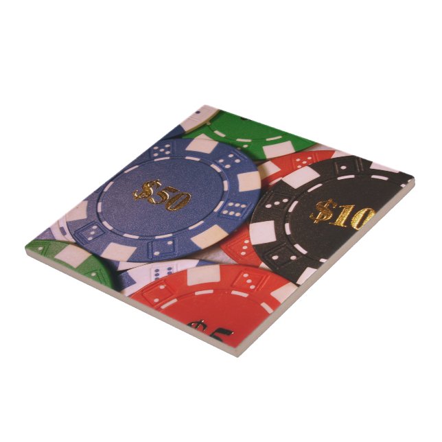 Poker Chip Tile Kakelplatta (Sidan)