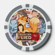 Poker Chip : Trust Me I Ljugit (grått)