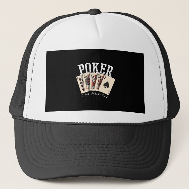 Poker-citat för spelare keps (Framsida)