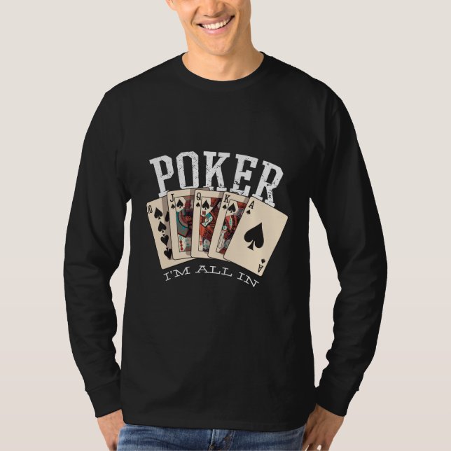 Poker-citat för spelare t shirt (Framsida)
