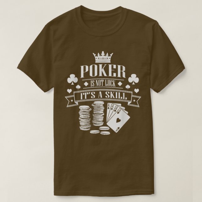 Poker Coola Gambling Casino Card Game Blackjack  T Shirt (Design framsida)
