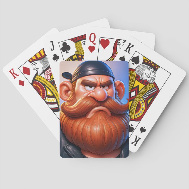 Poker Deck Tough Face Casinokort (Baksidan)