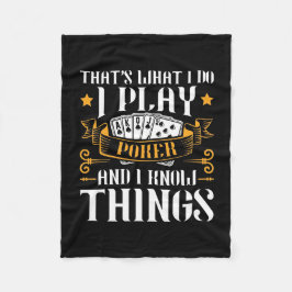 Poker, det är vad jag spelar fleecefilt