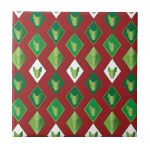 Poker Diamond Bull Terrier Kakelplatta