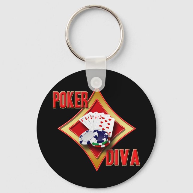 POKER DIVA NYCKELRING (Framsida)