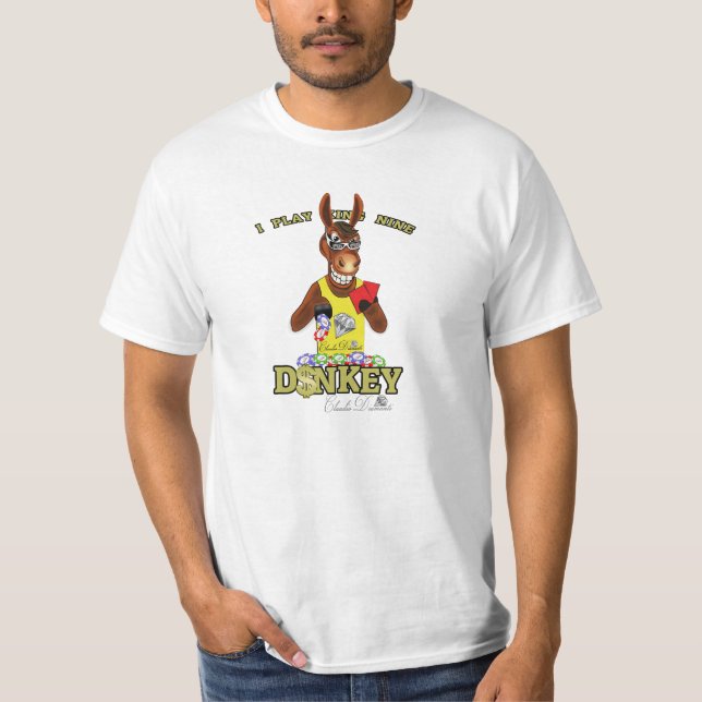 Poker donkey t shirt (Framsida)