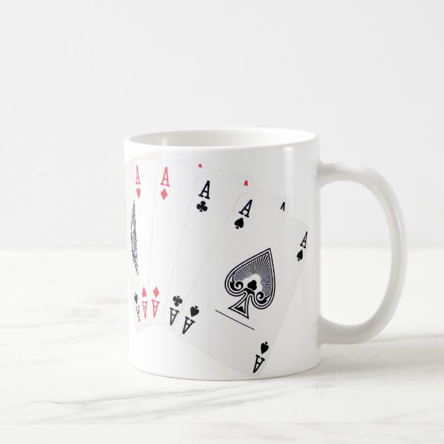 Poker ess ... engelsk te-mugg kaffemugg (Höger)