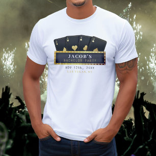 Poker Ess Gold & Black Sjungning Av Brud T Shirt