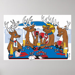 Poker Face Hjort Poster