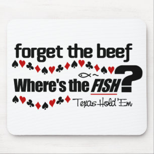 Poker Fish mousepad Musmatta