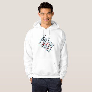 Poker Flush Dimensional Logotyp Manar White Hoodie