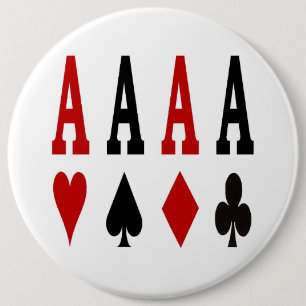 Poker för 4 ess knäppas knapp