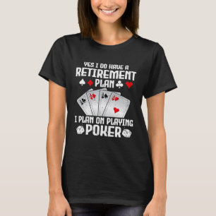 Poker För manar Women Poker Player Casino Spelare T Shirt