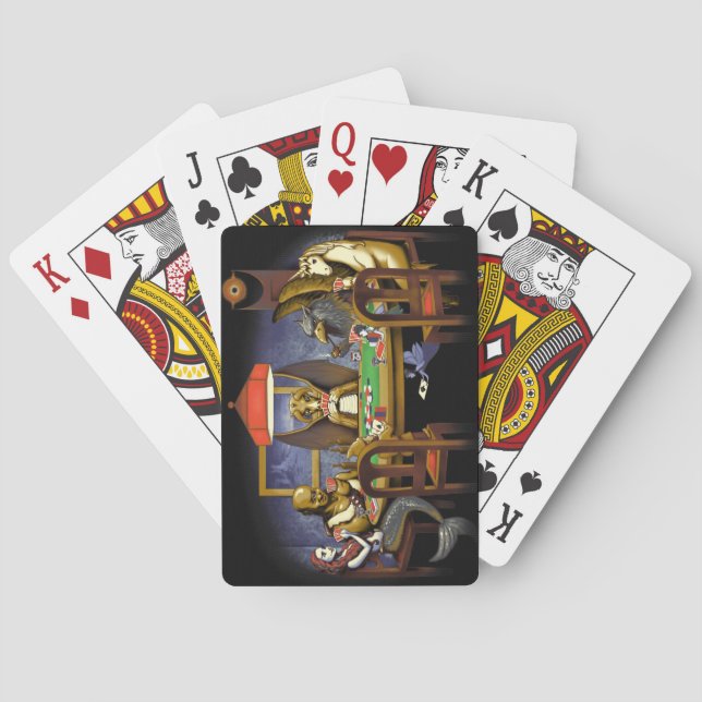 Poker för uppspelning av mytiska föreställningar casinokort (Baksidan)