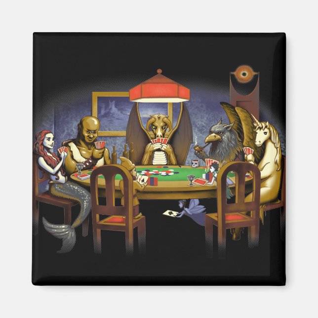 Poker för uppspelning av mytiska föreställningar magnet (Framsidan)