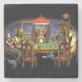 Poker för uppspelning av mytiska föreställningar stenunderlägg