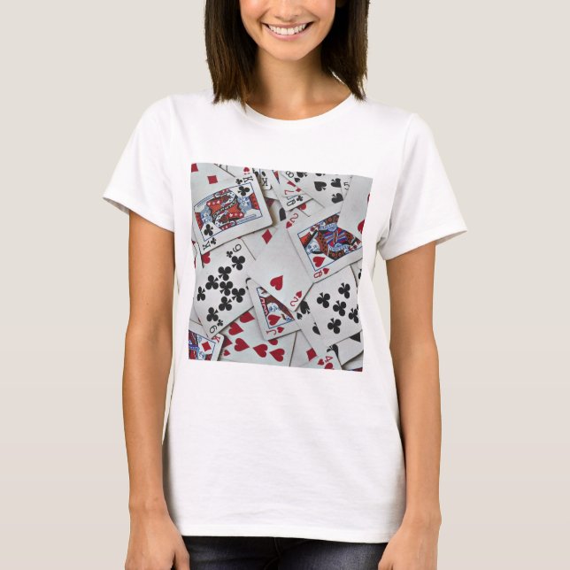 Poker Games Queen Kung T Shirt (Framsida)