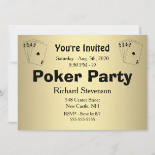Poker-gruppinbjudan Inbjudningar