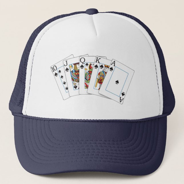 Poker Hand Hat Truckerkeps (Framsida)