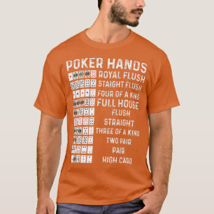 Poker Händer Chost Lakan Card Casino Games Funny P T Shirt