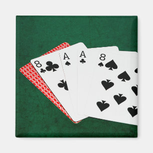 Poker Händer - Dead Man's Hand Magnet