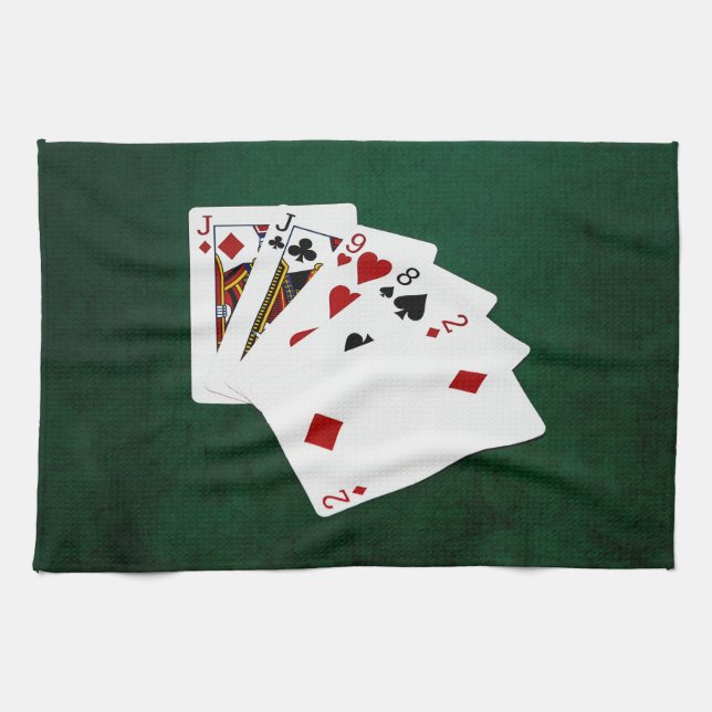Poker Händer - ett par - Jack Kökshandduk (Horisontell)
