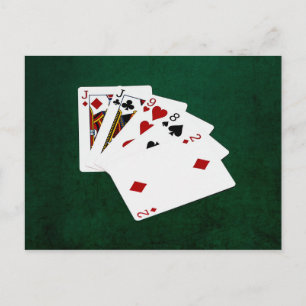 Poker Händer - ett par - Jack Vykort