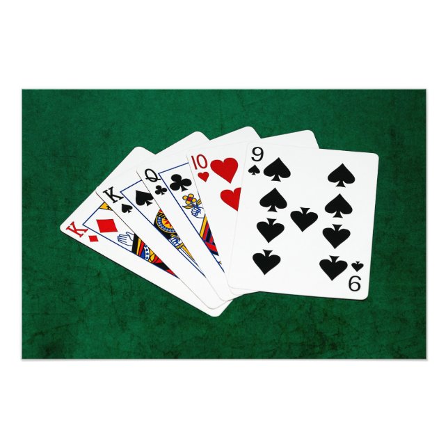 Poker Händer - ett par - Kung Fototryck (Framsidan)