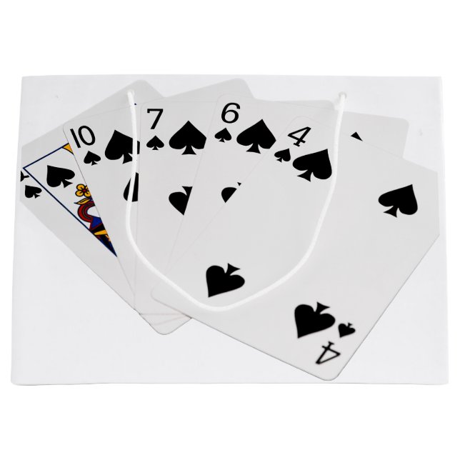 Poker Händer - Flush - Spades Kostym (Framsidan)