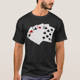 Poker Händer - fyra av ett slag - Fives och åtta T Shirt