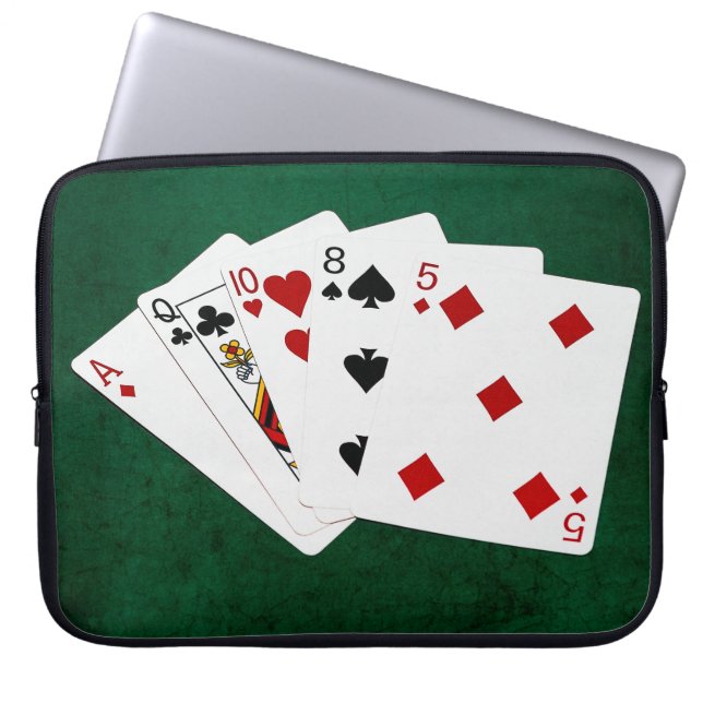 Poker Händer - Högkort - Ace Laptop Fodral (Framsidan)
