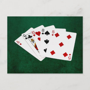 Poker Händer - Högkort - Ace Vykort