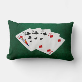 Poker Händer - Högkort - drottning Lumbarkudde