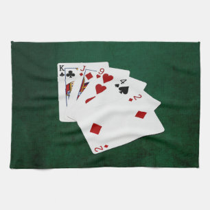 Poker Händer - Högkort - Kung Kökshandduk